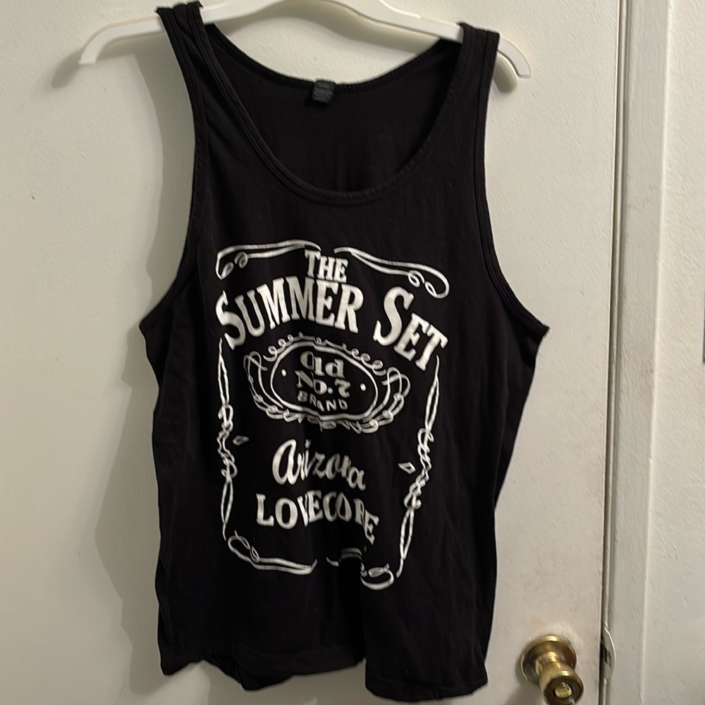 BLACK TANK TOP THE SUMMER SET LARGE ARIZONA LOVECORE
